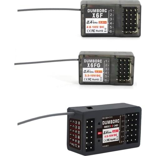 DUMBORC X6FG X6F X6DC X6DCG X6YC X6YCG 2.4G 6CH Receiver with Gyro for RC DUMBORC X6 X4 X5 Transmitter Remote Controller
