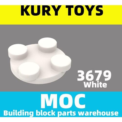 Kury Toys DIY MOC For 3679 Building block parts For Turntable 2 x 2 Plate, Top