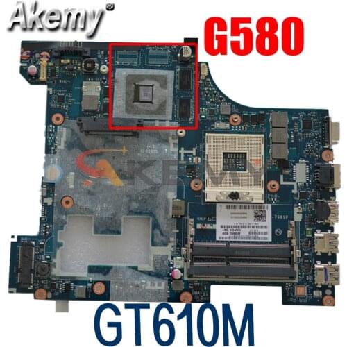 Laptop motherboard For LENOVO Ideapad G580 GT610M 15' Inch Mainboard QIWG5 G6 G9 90001174 LA-7981P SLJ8E N13M-GE7-B-A2