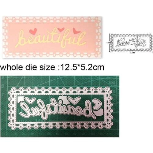 2021 metal cutting dies cut die mold Beautiful Lace Frame decoration Scrapbook paper craft knife mould blade punch stencils dies