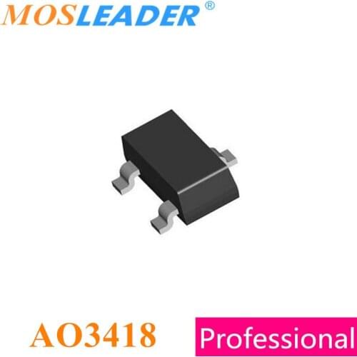 Mosleader AO3418 SOT23 3000PCS N-Channel 20V 30V 3.8A Made in China High quality
