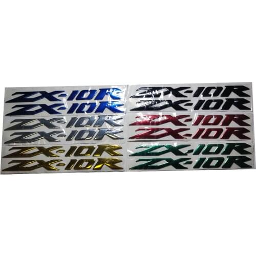 Motorcycle 3D Emblem Badge Decal Tank Wheel ZX10R Sticker Soft Reflective Decal For Kawasaki Ninja ZX10R ZX-10R