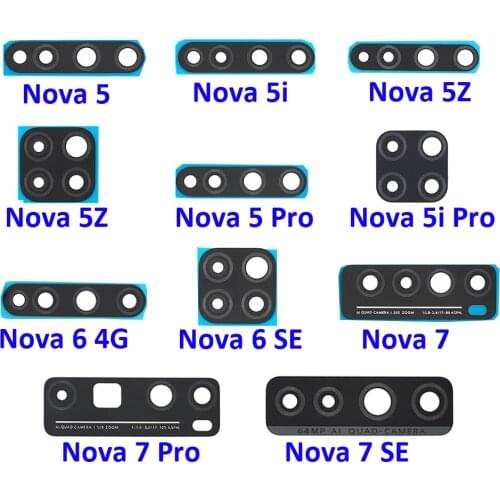 Rear Camera Glass Lens Cover Replacement Parts For Huawei Honor Nova 5T 5Z 5i 5 3i 6 7 Pro Se 6Se 7se
