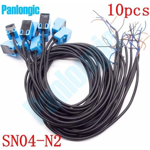 Panlongic 10 PCS Proximity Sensor Switches SN04-N2 4mm DC 10-30V NPN NC Normal Close NEW Free Shipping