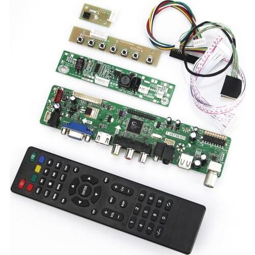 T.VST59.03 LCD/LED Controller Driver Board(TV+HDMI+VGA+CVBS+USB) For AB0970003 LVDS Reuse Laptop