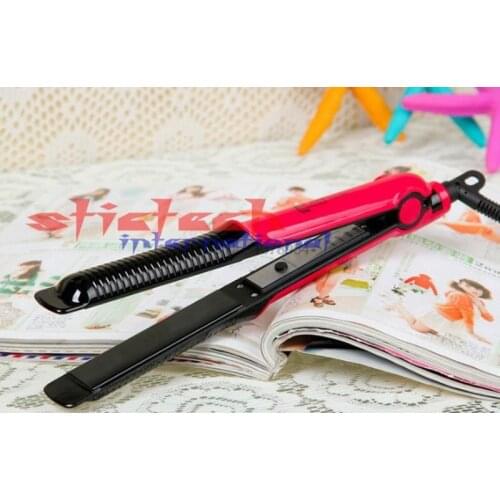 By dhl or ems 20 pcs Professional Electric Curling Straightening Fast Hair Straightener Brush 5 color