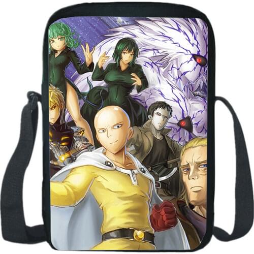 One Punch Man Sling Bag Anime Design Saitama Sensei Messenger Bag Children CrossBody Rucksack Boy Girl Shoulder Knapsack