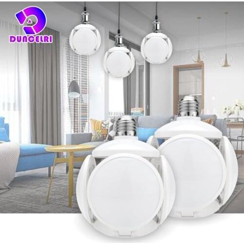 LED Football UFO Bulb E27 40W 360 degrees Folding Lamp AC 85-265V 110V 220V Lampada LED Spotlight Light Cold/Warm White