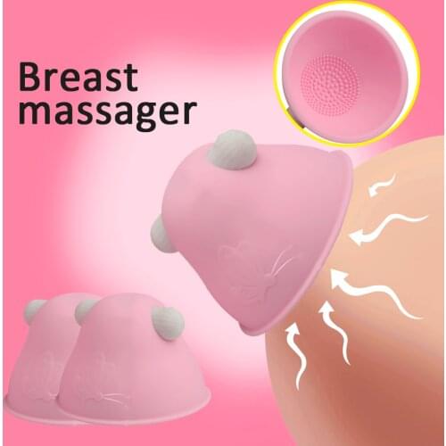 USB Charging Sex Vibrating Nipple Sucker Udder Stimulator Vibrator Breast Enlargement Massager Nipple Clamps Sex Toys For Woman