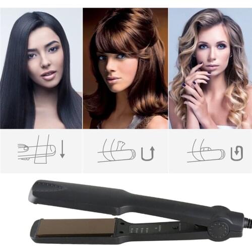 UK/US/EU Hair Straightener four-speed Temperature control Hairdressing Artifact Portable Ceramic Flat Straightening Styling Tool