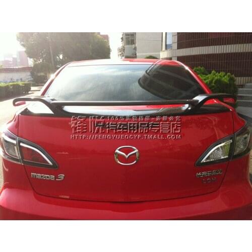 Fit for mazda 3 carbon fiber rear spoiler rear wing