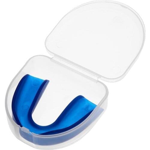 CLEAR Gum Shield Teeth Protector Mouth Guard Piece Rugby Sports Basketball Football Rugby Boxing braces Durable PVC Tooth Sleeve