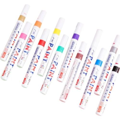 1pcs/lot DIY Waterproof Permanent Paint Marker Pens Gold And Silver For Drawing Students Supplies Marker Craftwork Pen