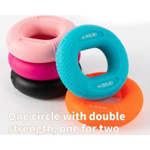 2Pcs/lot Adjustable Hand Grip 20-80LB Gripping Ring Finger Forearm Trainer Carpal Expander Muscle Workout Exercise Gym Fitness