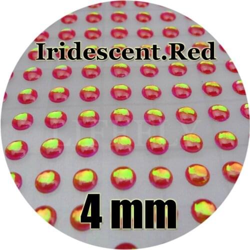 4mm 3D Iridescent #3 / Wholesale 600 Soft Molded 3D Holographic Fish Eyes, Fly Tying, Jig, Lure Making 5/32