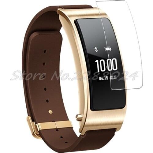 4Pcs Ultrathin Soft (Not Tempered Glass) Screen Protector Film For huawei Talk Band B3 B2 Smart Wristband Bracelet + tools