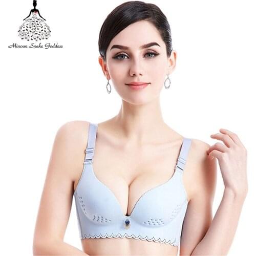 Push Up Bras For Women Underwear Comfortable Breathable Brassiere Lingerie BH Wire Free One-Piece Bralette Soutien Gorge ABC Cup