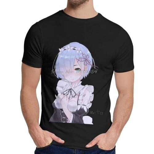 New Re Zero Kara Anime T Shirt Unisex Hipster Cotton O-neck T-shirt Men Fashion Tshirt Cool Tees Tops Harajuku