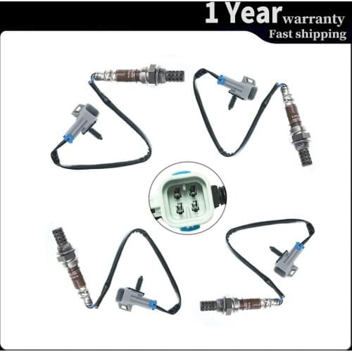 4pcs Oxygen Sensor 4 Wires Lambda Up / Downstream Front Rear For Cheverlet Blazer Tahoe GMC Sierra 1500 234-4343 234-4650