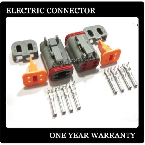 4 Pin Female Deutsch Connectors Kit With Terminals and seals