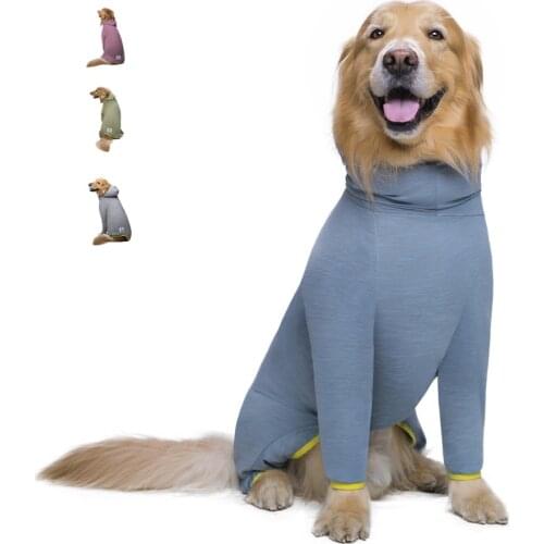 Pet dog costume Hooded 4 Legs Dog Jumpsuit Sweatshirt Golden retriever Soft dog jacket pet clothes dogs pets accessories