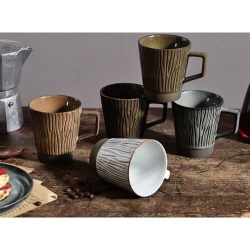 European Style Creative Ceramic Coffee Cup Porcelain Tea Cups Home Drinking Mugs Office Milk Beer Wine Mug Water Drinkware