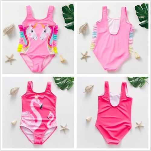 2~10Year Toddler Baby Girls Swimwear One piece Children Swimsuit Kids Swim Costume High quality Kids Swimwear Beach wear-9069mix