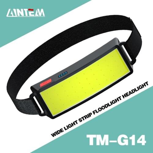 10000LM New Style Headlamp Portable Mini COB LED Headlight With Built-in Battery Flashlight USB Rechargeable Head lamp torch