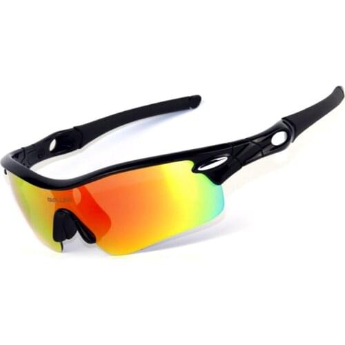 Outdoor fishing glasses, bicycle polarized riding glasses, wind proof and UV proof outdoor sports fashion glasses
