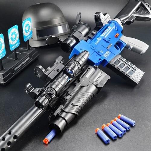 M416 Electric Continuous Launch Shooting Toy Guns CS Fighting Weapons With Soft Bullets For Boys Adults Kids Toy Rifle Gun 89