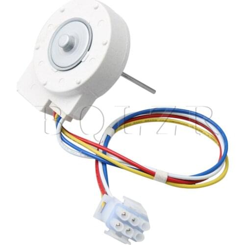 BQLZR 6x6x9cm White Metal Material WR60X10185 Evaporator Fan Motor Kit for Refrigerator Replace Part
