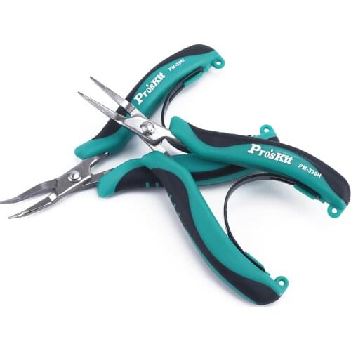 PM-396H Flat Nose Plier Stainless Steel Flat Pliers Mini Anodontia Vise Pointed Nose Pliers120mm For Electronic Products Repair