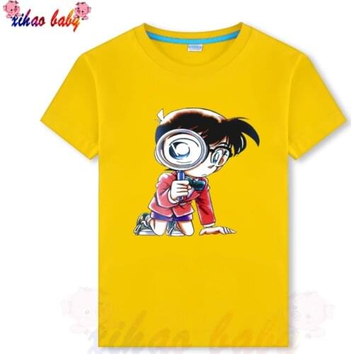 2-14Years Casual Fashion Summer Tops Toddler Baby Boys Cotton Style Short Sleeve O-Neck Pullover Girls Cartoon Print T-Shirts