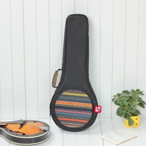 Mandolin bag Padded Mandolin Backpack Ethnic style cotton Bag Case Musical Instrument Accessories QB43