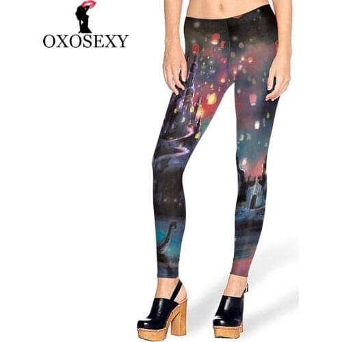New 2017 autumn Women Leggings Prosperous city Legins Digital Printed Legging for Woman pants leggins women leggin elastic 203