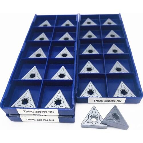 10PCS TNMG220408 NN LT10 Carbide Tool External Turning Tool Lathe Toosl PVD Cutting Tool CNC Tool TNMG 220408 Turning inserts