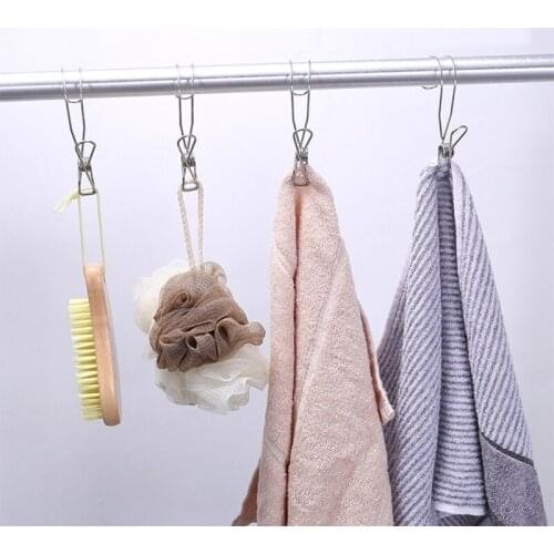 10 Pieces in 1 Pack Hanging Clip Multifunctional Can Hang Clothes Towels Tickets Pictures Help You to Save More Space