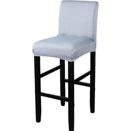 2Pcs/Lot Bar Chair Covers Spandex Stretch Coffee Breakfast Seat Chair Cover Dining Banquet Chaise Bar Slipcover Chaise de Bar