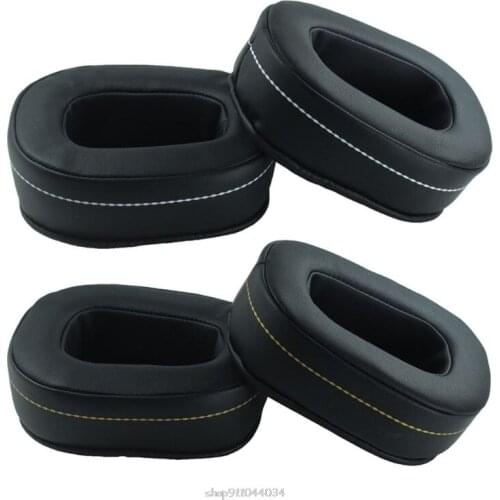 2PCS Protein Skin Leather Earpads Soft Foam Ear Cushions Cover for DENON AH-D600 AH-D7100 Headphones Headset D03 20 Dropship