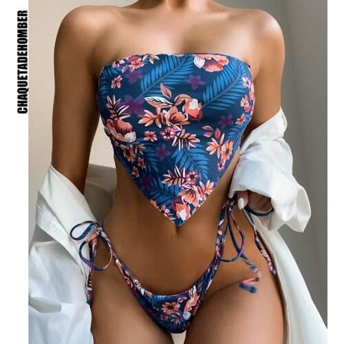 Bikinis Swimwear Beachwear 2021 Women Pure Color Bellyband Swimsuit Summer Two Pieces Bathing Suit Halter biquini Beach Wear