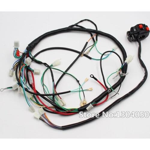 WIRING LOOM HARNESS Parts with Functiona Switch 200cc 250cc 300cc Chinese OFFroad Dirt Pit Trail Bike Atomik NEW
