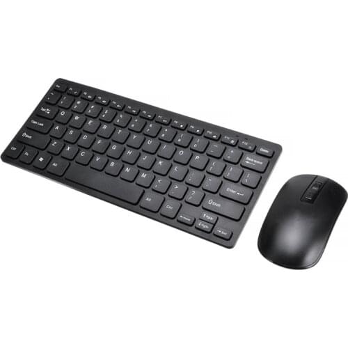 Computer Replacement Accessories Wireless Slim Keyboard Mouse Combo Set USB 2.4GHZ For Laptop PC Gaming Chat Black/White