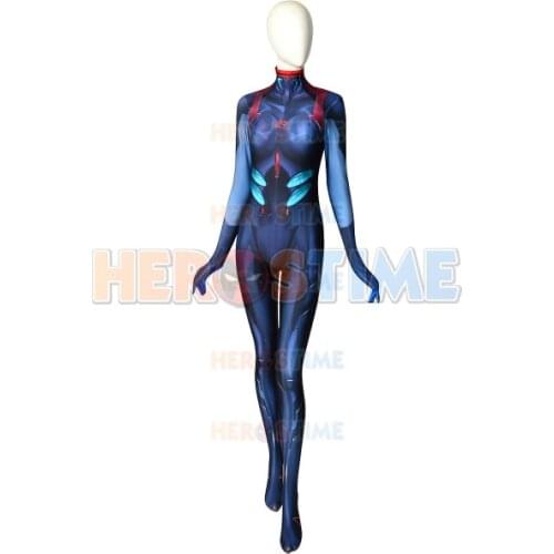 Adults Kids Ayanami Rei Cosplay Costume EVA 3.0 Rei Plugsuit Superhero Halloween Bodysuit Zentai Second Skin Suit