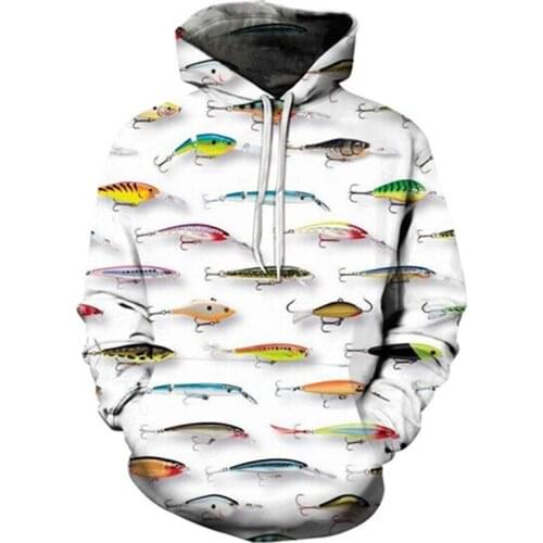 2021 Fashion Men Hoodie Cool Fishing hoodies 3D Print Harajuku Sweatshirt Unisex Casual Pullover sudadera hombre Male Clothes