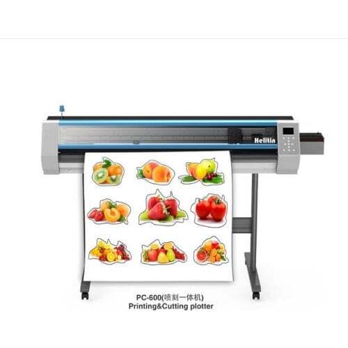 Outdoor stickers printing and cutter eco solvent plotter with dx7 head