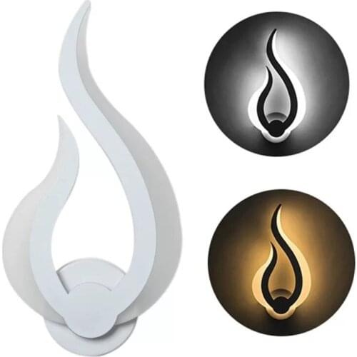 10W Modern Minimalist Acrylic Flame Wall Lamp Living Room Balcony Staircase Corridor Aisle Bedroom Bedside Light