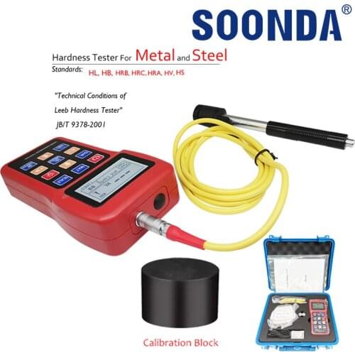 New Accuarcy 0.1 HRC Metal Meters Leeb Metal Hardness Tester Durometer For Steel,Cast Steel,Alloy Tool Steel,Metal Materials
