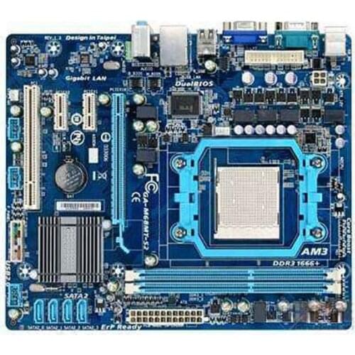 Gigabyte GA-M68MT-S2P original desktop motherboard for AMD GA-M68MT-S2 DDR3 Socket AM3 GM68MT-S2P M68MT-S2 USB2.0 motherbaord