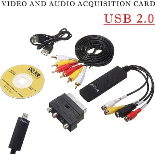 Pohiks 1pc High Quality USB 2.0 VHS to DVD Audio Digital Converter Portable USB Video Capture Device Adapter