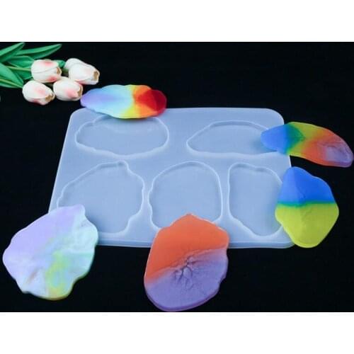 Diy Crystal drop plastic mold, large table mold coaster set multi-specification base tea coaster Silica Gel mold